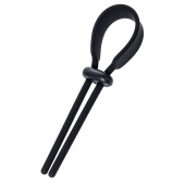 Черное эрекционное лассо на пенис Keb - A-toys - в Королеве купить с доставкой