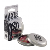 Экстремально тонкие презервативы в железном кейсе MAXUS Extreme Thin - 3 шт. - Maxus - купить с доставкой в Королеве