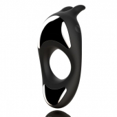 Черное эрекционное кольцо с двумя моторами Zeus Dual Vibe Cock Ring - FeelzToys - в Королеве купить с доставкой