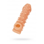 Телесная закрытая насадка с пупырышками Cock Sleeve Size M - 15,6 см. - KOKOS - в Королеве купить с доставкой