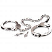 Металлические наручники Metal Leg Cuffs - Pipedream - купить с доставкой в Королеве