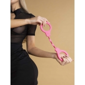 Розовые силиконовые наручники - Le Frivole - купить с доставкой в Королеве