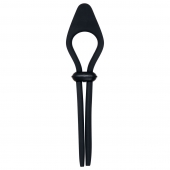 Черное эрекционное лассо с вибропулей Black Tie Affair - Zero Tolerance - в Королеве купить с доставкой