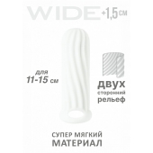 Белый фаллоудлинитель Homme Wide - 13 см. - Lola Games - в Королеве купить с доставкой