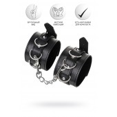 Черные оковы Anonymo из искусственной кожи - ToyFa - купить с доставкой в Королеве