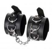 Черные оковы Anonymo из искусственной кожи - ToyFa - купить с доставкой в Королеве