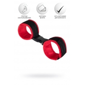 Красно-черные велюровые оковы Anonymo - ToyFa - купить с доставкой в Королеве