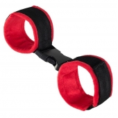 Красно-черные велюровые оковы Anonymo - ToyFa - купить с доставкой в Королеве