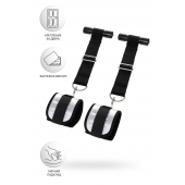 Черно-серебристые фиксаторы для рук на дверь Anonymo - ToyFa - купить с доставкой в Королеве