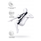 Черные кожаные стропы для фиксации Anonymo - ToyFa - купить с доставкой в Королеве