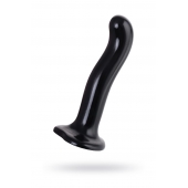Черный стимулятор для пар P G-Spot Dildo Size L - 19 см. - Strap-on-me - в Королеве купить с доставкой
