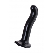 Черный стимулятор для пар P G-Spot Dildo Size L - 19 см. - Strap-on-me - в Королеве купить с доставкой