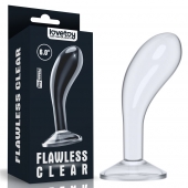 Прозрачный стимулятор простаты Flawless Clear Prostate Plug - 15 см. - Lovetoy - в Королеве купить с доставкой