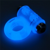 Голубое, светящееся в темноте эрекционное виброкольцо Lumino Play Vibrating Penis Ring - Lovetoy - в Королеве купить с доставкой