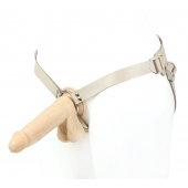 Поясной фаллоимитатор с мошонкой телесного цвета - 18 см. - LOVETOY (А-Полимер) - купить с доставкой в Королеве