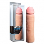 Телесная фаллическая насадка на пенис Magnum Xtender - 23 см. - Blush Novelties - в Королеве купить с доставкой
