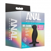 Черный анальный вибромассажёр Silicone Vibrating Prostate Massager 02 - 10,8 см. - Blush Novelties - в Королеве купить с доставкой