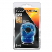 Голубое эрекционное виброкольцо Reusable 5 Function Cock Ring - Blush Novelties - в Королеве купить с доставкой