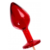 Красный леденец в форме малой анальной пробки со вкусом виски - Sosuчki - купить с доставкой в Королеве