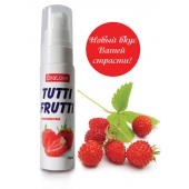 Гель-смазка Tutti-frutti с земляничным вкусом - 30 гр. - Биоритм - купить с доставкой в Королеве