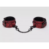 Красно-черные наручники Reversible Faux Leather Wrist Cuffs - Fifty Shades of Grey - купить с доставкой в Королеве