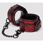 Красно-черные наручники Reversible Faux Leather Wrist Cuffs - Fifty Shades of Grey - купить с доставкой в Королеве