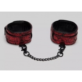 Красно-черные оковы Reversible Faux Leather Ankle Cuffs - Fifty Shades of Grey - купить с доставкой в Королеве