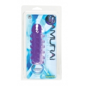 Закрытая фиолетовая насадка с пупырышками SAMURAI PENIS SLEEVE PURPLE - 14,5 см. - NMC - в Королеве купить с доставкой