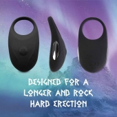Черное эрекционное виброкольцо Thor Cockring - FeelzToys - в Королеве купить с доставкой