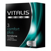 Контурные презервативы VITALIS PREMIUM comfort plus - 3 шт. - Vitalis - купить с доставкой в Королеве