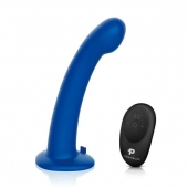 Синяя насадка Remote Control P-Spot G-Spot с черными трусиками - 20 см. - Pegasus - купить с доставкой в Королеве