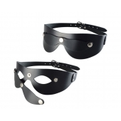 Черная кожаная маска  Новичок - Sitabella - купить с доставкой в Королеве