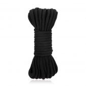 Черная хлопковая веревка для связывания Bondage Rope - 10 м. - Lux Fetish - купить с доставкой в Королеве