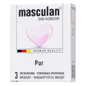 Супертонкие презервативы Masculan Pur - 3 шт. - Masculan - купить с доставкой в Королеве