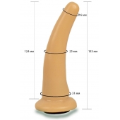 Телесная гладкая насадка Harness - 13,3 см. - LOVETOY (А-Полимер) - купить с доставкой в Королеве