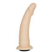 Телесная гладкая насадка-фаллоимитатор Harness - 17 см. - LOVETOY (А-Полимер) - купить с доставкой в Королеве