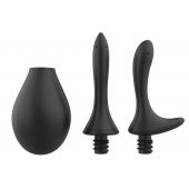 Черный анальный душ Nexus Anal Douche Set с 2 сменными насадками - Nexus Range - купить с доставкой в Королеве