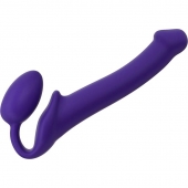 Фиолетовый безремневой страпон Silicone Bendable Strap-On - size M - Strap-on-me - купить с доставкой в Королеве