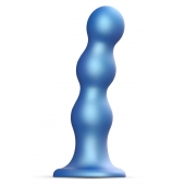 Голубая насадка Strap-On-Me Dildo Plug Balls size S - Strap-on-me - купить с доставкой в Королеве