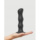 Черная насадка Strap-On-Me Dildo Geisha Balls size XL - Strap-on-me - купить с доставкой в Королеве