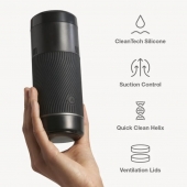 Черный мастурбатор с контролем всасывания Arcwave Pow Stroker - Arcwave - в Королеве купить с доставкой