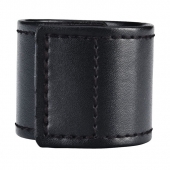 Хомут-утяжка для мошонки из искусственной кожи на липучке VELCRO BALL STRETCHER- 4 см. - BlueLine - в Королеве купить с доставкой
