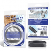 Кольцо на пенис из искусственной кожи на липучке VELCRO COCK RING - 5 см. - BlueLine - в Королеве купить с доставкой