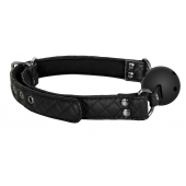 Черный кляп-шарик BALL GAG DIAMOND - Dream Toys - купить с доставкой в Королеве