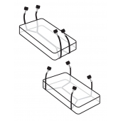 Фиксаторы для кровати WRAPAROUND MATTRESS RESTRAIN - Pipedream - купить с доставкой в Королеве