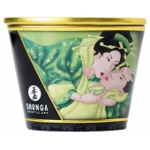 Массажная свеча Exotic Green Tea с ароматом зелёного чая - 170 мл. - Shunga - купить с доставкой в Королеве
