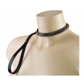 Эффектный сверкающий ошейник с поводком  Гламур - Sitabella - купить с доставкой в Королеве