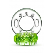 Зеленое эрекционное виброкольцо Arouser Vibrating C-Ring - Blush Novelties - в Королеве купить с доставкой