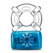 Синее эрекционное виброкольцо Pleaser Rechargeable C-Ring - Blush Novelties - в Королеве купить с доставкой