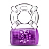 Фиолетовое эрекционное виброкольцо One Night Stand Vibrating C-Ring - Blush Novelties - в Королеве купить с доставкой